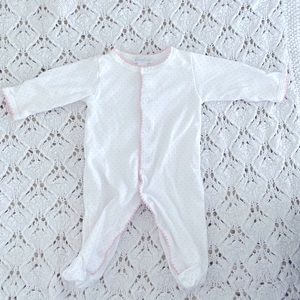 Sweet Kissy Kissy Newborn Footie. EUC